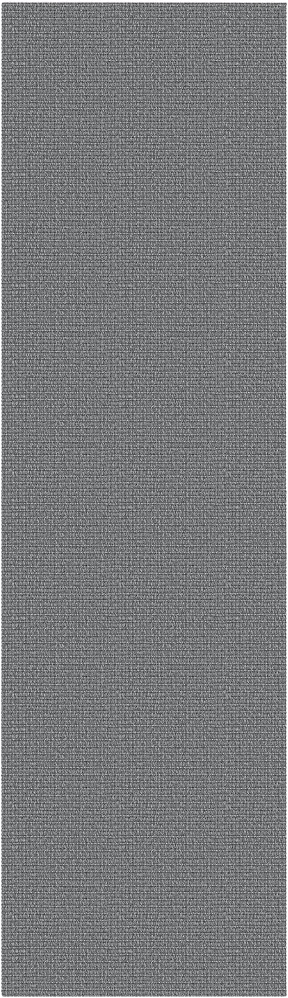 EARTHALL Washable Runner Rug 2x8 Ft Non Slip Runners for Hallways Cotton Rubber Backed Kitchen Runner Braided Indoor Floor Carpet Runners for Entryway, Hallway, Kitchen, Bedroom, Charcoal Gray