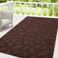 OLANLY Door Mats Indoor, Non-Slip, Absorbent, Dirt Resist, Entrance Washable Mat, Low-Profile Inside Entry Doormat for Entryway (71x47 inches, Dark Brown)
