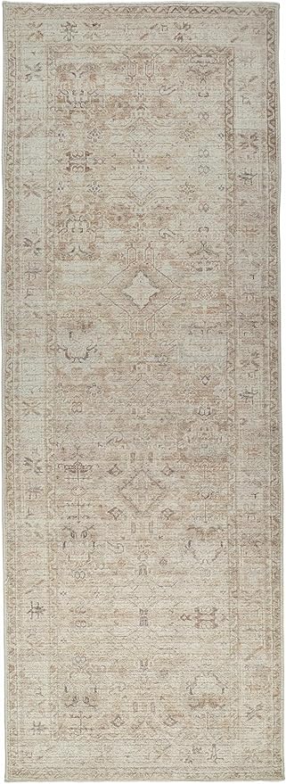 Hauteloom Nakia Living Room, Bedroom Area Rug - Traditional - Beige, Taupe, Ivory - 9'11" x 14'