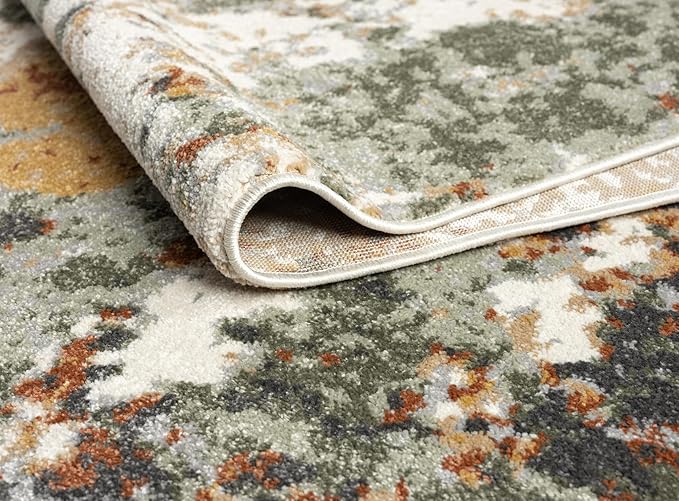 Keen Home Design Area Rugs - 2x10 Non-Shedding, Abstract Rugs for Kitchen, Living Room, Bedroom, Dining Room, Entryway - Size: 2'8" x 9'11", Multi