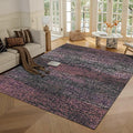 RUGSURE Washable Area Rug - 1/6 Thick - Stain & Water Resistant Non-Slip - Resistant Rug for Living Room, Bedroom, Nursery, Pet & Child Friendly, Vintage Charm Area Rugs (Burgundy, 4' x 6')