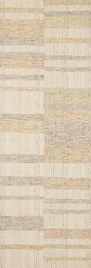 Loloi Chris Loves Julia Chris Collection CHR-04 Natural/Multi 7'-9'' x 9'-9'', .50" Pile Height, Area Rug