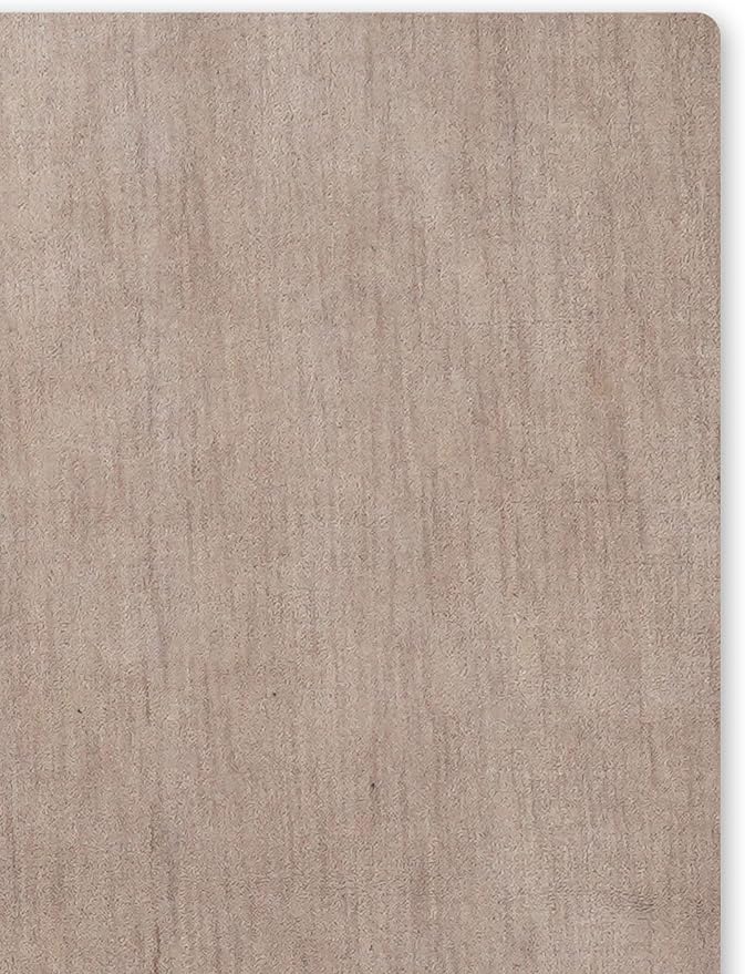 Hand Knotted Loom Wool ECO-Friendly Area Rugs - 8'x8', Square, Beige Color, Solid Plain Design, High Pile Thick Handmade Anti Skid Area Rugs for Living Room, Bed Room (L00111)