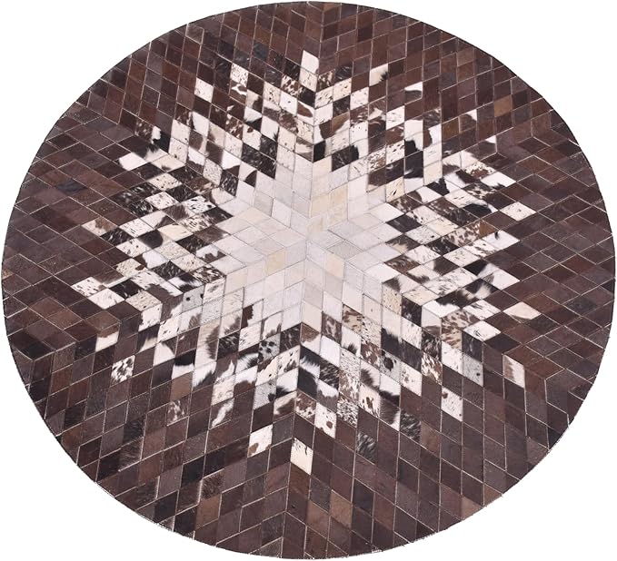 Round Area Rug – Soft and Durable Floor Mat for Living Room, Bedroom, or Entryway – Non-Slip Modern Carpet for Home Decor & Interior Styling(White 9X9)