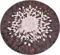 Round Area Rug – Soft and Durable Floor Mat for Living Room, Bedroom, or Entryway – Non-Slip Modern Carpet for Home Decor & Interior Styling(White 8X8)