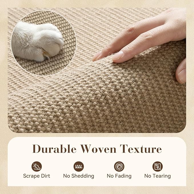 Jute Front Door Mat Indoor Entrance Indoor Door Mat Rugs for Entryway Entry Entrance Mats Inside Doormat Welcome Mats Boho 17"x42"