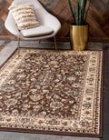 Unique Loom Sialk Hill Collection Area Rug - Washington (2' 2" x 3' 1" Rectangle Brown/Black)