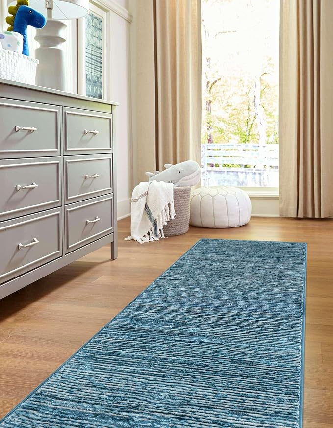 Unique Loom Finsbury Collection Area Rug - Kate (2' x 6' 1" Runner, Blue)