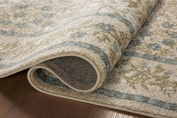 Loloi Rifle Paper Co. Laurel Collection LAU-03 Ivory/Multi 5'-3" x 7'-8" Area Rug