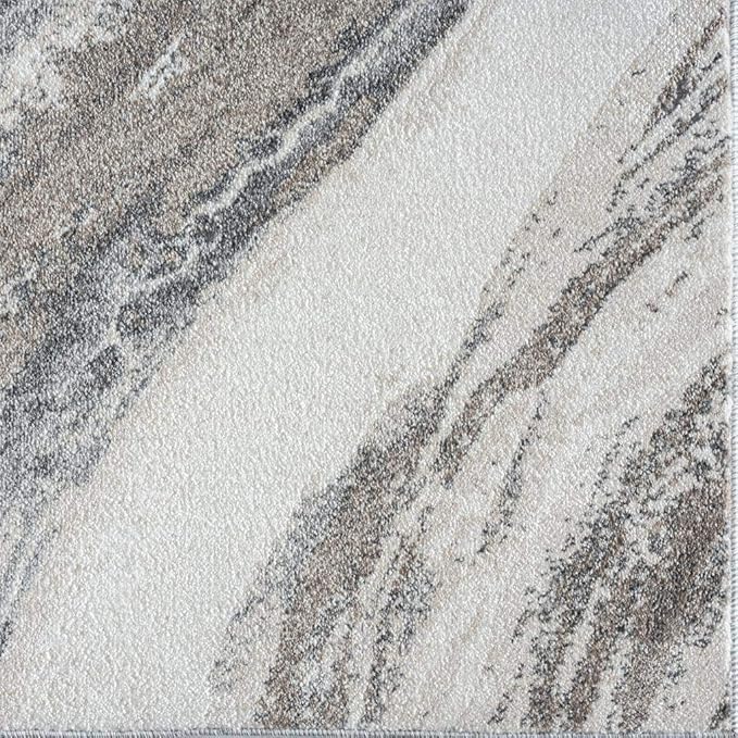 LUXE WEAVERS Lagos Collection 7983 Grey 5x7 Art Deco Area Rug
