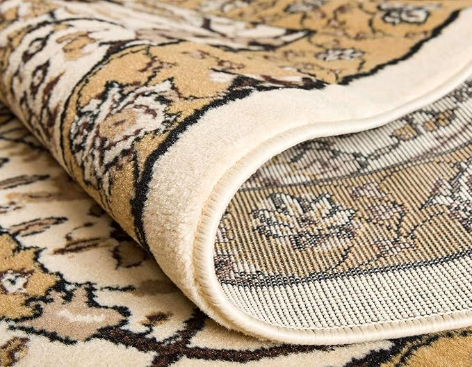 Unique Loom Espahan Collection Area Rug - Cape Cod (2' 7" x 10' Runner, Ivory/ Beige)
