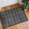 Rugshop Bohemian Stripe Lines Washable Non Slip Area Rug 2' x 3' Black