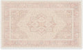 RUGGABLE Washable Area Rug – Kamran Soft Pink 3x5, Stain-Resistant, Non-Slip – Small Machine Washable Rugs for Living Room, Bedroom, Hallway, Entryway & Office–with Cushioned Pad