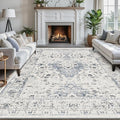 LUMI 5x8 Washable Area Rug for Living Room, Ultra Soft Traditional Rugs Non Slip with Rubber Backing, Low Profile, High Traffic, Stain Resistant Carpets, Ideal for Bedroom, Dining Room, Indoor