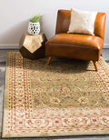 Unique Loom Voyage Collection Traditional Oriental Classic Intricate Design Area Rug (2' 2 x 3' 0 Rectangular, Green/Ivory)