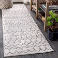 JONATHAN Y Boho Vintage Diamond Cream/Gray Runner Rug 2X8 ft, Moroccan Hype for Living Room, Bedroom, Kitchen, Office, Easy-Cleaning, High Traffic, Pet-Friendly, Non-Shedding (MOH101B-28)