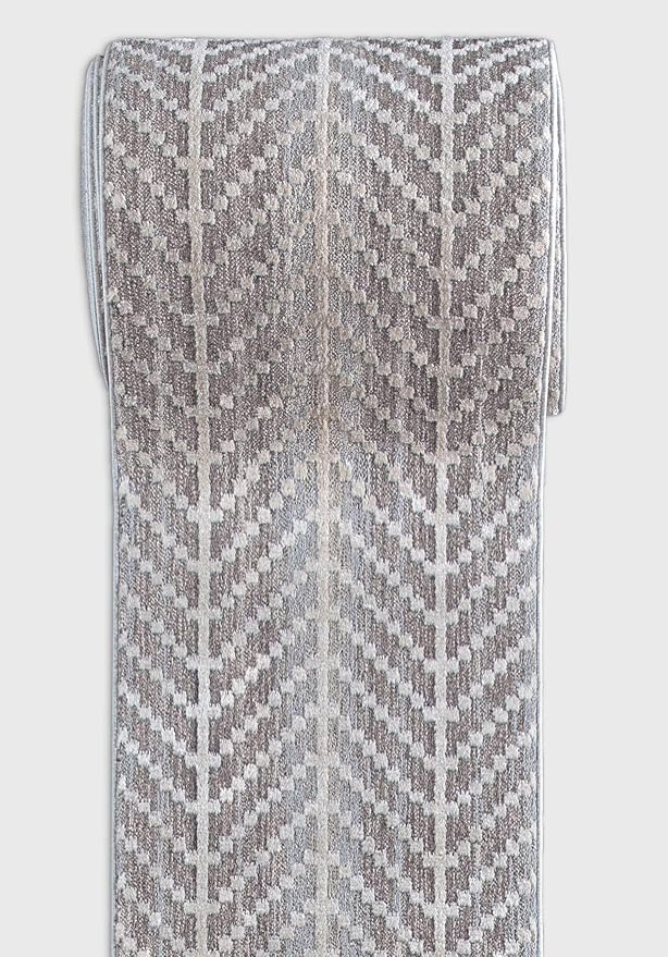 Well Woven Custom Size Hallway & Stair Runner- Harlow Rhodes Taupe 31 Inches Wide x 80 Feet Long Runner (31" x 80') Runner Rug - Contemporary Design, Ultra-Soft, Easy-Clean