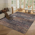 RUGSURE Washable Area Rug - 1/6 Thick - Stain & Water Resistant Non-Slip - Resistant Rug for Living Room, Bedroom, Nursery, Pet & Child Friendly, Vintage Charm Area Rugs (Rust, 4' x 6')