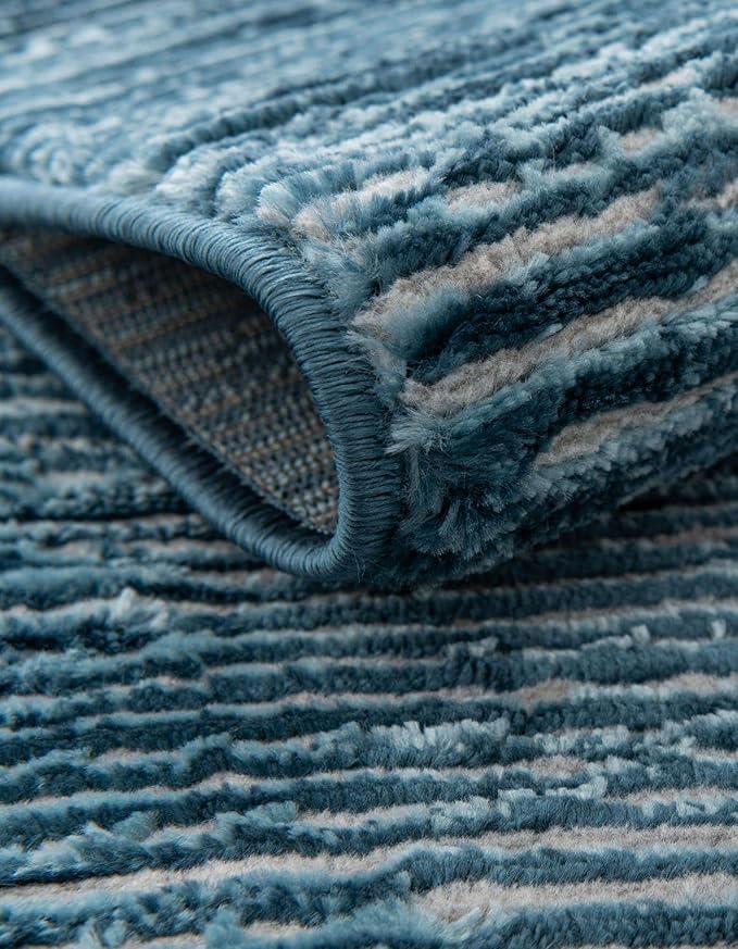 Unique Loom Finsbury Collection Area Rug - Kate (5' 3" x 8' Rectangle, Blue)