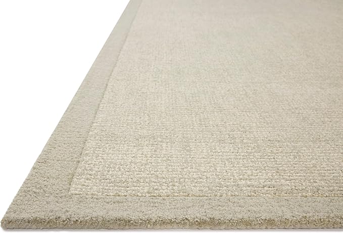 Loloi Magnolia Home by Joanna Gaines Henley Collection HNY-01 Ivory/Silver 2'-6" x 7'-6" Runner Rug