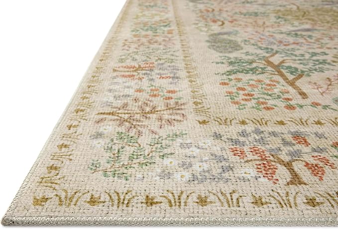 Loloi Rifle Paper Co. Canopy Collection CNP-05 Ivory 7'-6" x 9'-6" Area Rug