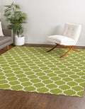 Rugs.com Lattice Collection Rug – 10 Ft Square Light Green Medium-Pile Rug Perfect for Living Rooms, Kitchens, Entryways