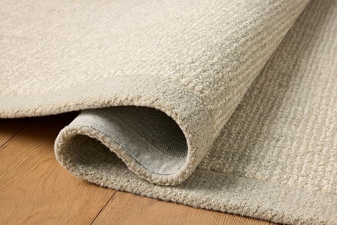 Loloi Magnolia Home by Joanna Gaines Henley Collection HNY-01 Ivory/Silver 2'-6" x 7'-6" Runner Rug