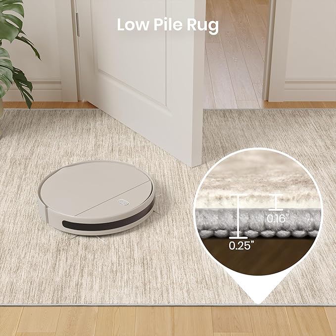 Valenrug Washable Rugs 5x7 - Non Slip 5x7 Area Rugs for Living Room, Stain Resistant Area Rugs for Bedroom, Foldable Machine Washable Area Rug(5'x7', Brown)
