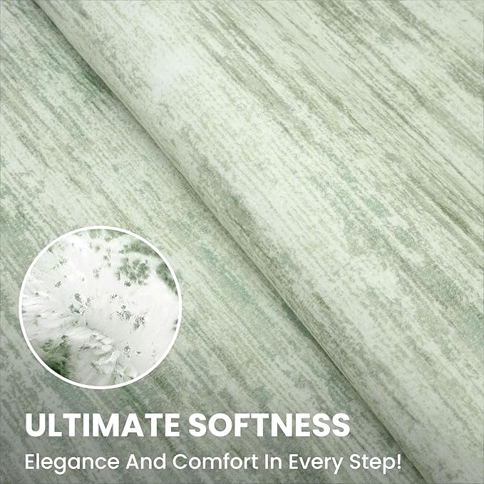 2x8 Modern Abstract Runner Rug for Hallways, Lime Green Super Soft Hallway Decor Kitchen Rugs with Non-Slip, Non-Shedding Washable Rug for Entryway Bedroom Indoor