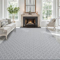 LUMI Washable Area Rug 5x8 for Living Room, Ultra Soft Modern Neutral Rugs with Non Slip Backing, Low Profile Carpet High Traffic for Bedroom, Dining Room, Grey