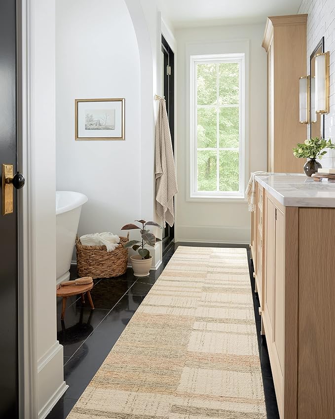 Loloi Chris Loves Julia Chris Collection CHR-04 Natural/Multi 2'-6'' x 9'-9'', .50" Pile Height, Runner Rug