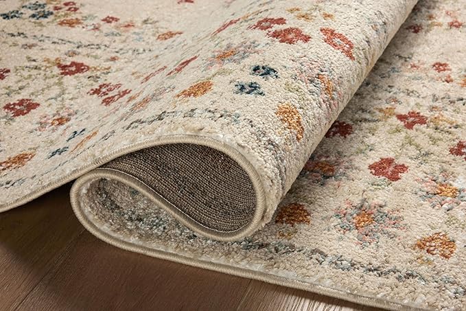 Loloi Rifle Paper Co. Laurel Collection LAU-02 Linen 3'-11" x 5'-7" Accent Rug