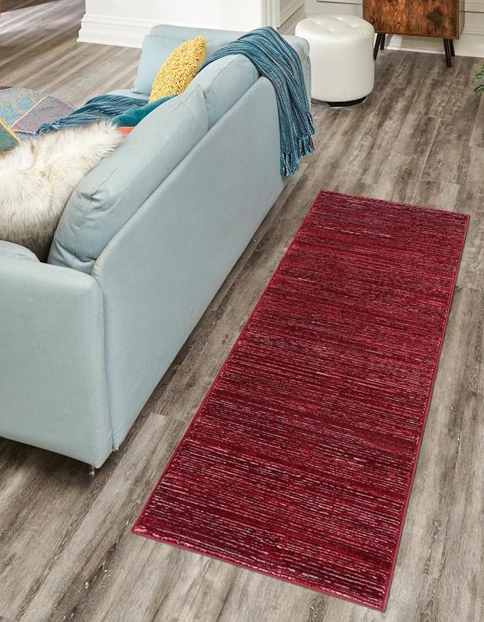 Unique Loom Finsbury Collection Area Rug - Kate (2' x 8' Runner, Red)