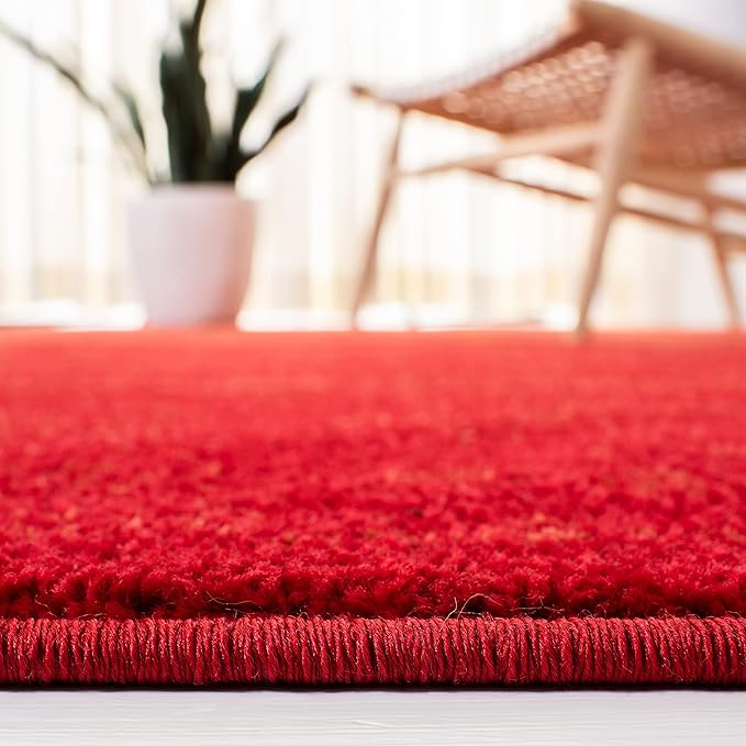 SAFAVIEH Area Rug 8x10 - Adirondack Collection - Large - Red & Grey, Modern Ombre Design, Non Shedding & Easy to Clean, Ideal for Living Room, Bedroom, Office, Dining Space (ADR113Q)