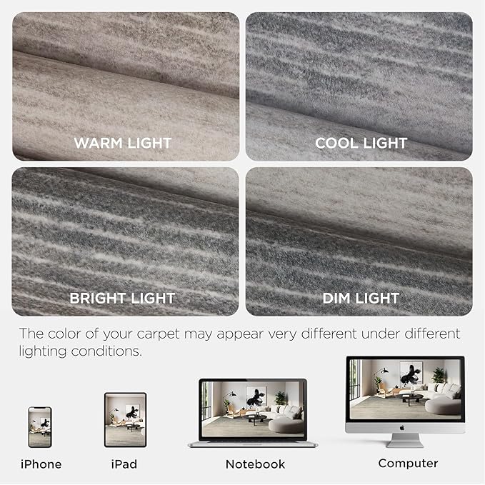 Joydeco 5x7 Area Rugs for Living Room, Washable Modern Abstract Non Slip Soft Rug, Low Pile Carpet for Bedroom, Dining Room, Home Office, Pet & Child Friendly, Beige & White & Dark Gray