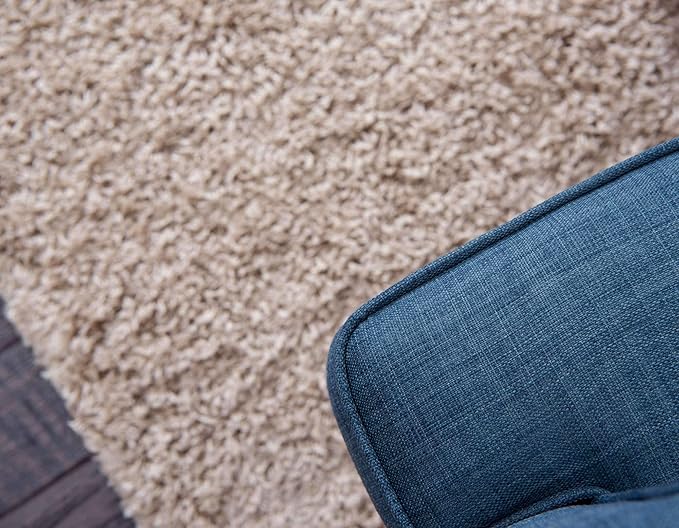 Unique Loom Solid Shag Collection Area Rug (2' 7" x 10' Runner, Taupe)