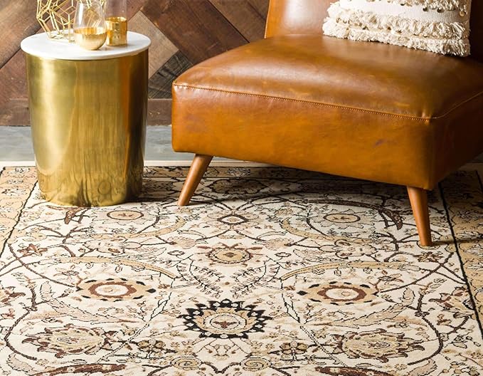 Unique Loom Espahan Collection Area Rug - Cape Cod (2' 2" x 3' 1" Rectangle, Ivory/ Beige)