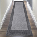 Machine Washable Kitchen Rug 24" x 96", Non Slip Kitchen Mat for Floor, Absorbent Entrance Runner Rug for Bedroom, Hallway, Bathroom, Door (Roll Packing)