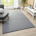 LUXE WEAVERS Modern Farmhouse Gray 8x10 Washable Area Rug, Anti-Slip Diamond Pattern Carpet