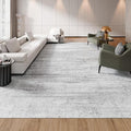 VEVOR 10 x 14 ft Area Rug Large Washable Rug Non-Slip and Tear-Resistant Soft Carpet Pet & Child Friendly Modern Area Rugs Indoor Mat for Bedroom Office Living Room Kids Room Entryway Gray