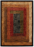 Home Dynamix Royalty Vega Contemporary Geometric Area Rug, Black/Brown, 7'8"x10'4"