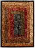 Home Dynamix Royalty Vega Contemporary Geometric Area Rug, Black/Brown, 9'2"x12'6"