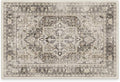 RUGGABLE Washable Vintage Area Rug – Kamran Hazel 2x3, Stain-Resistant, Non-Slip – Small Machine Washable Rugs for Living Room, Bedroom, Hallway, Entryway & Bathroom–with Standard Pad