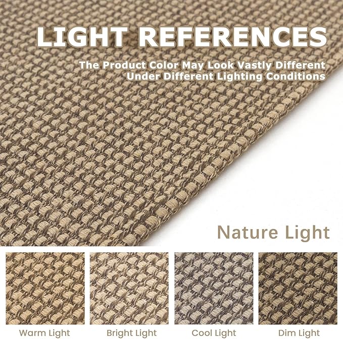 KOZYFLY Indoor Door Mat 2x3 ft Small Area Rugs Washable Front Door Mat Non Slip Rubber Backed Entryway Rug Cotton Entrance Doormat for Front Porch Bathroom Kitchen Bedroom, Tan/Orange/Brown