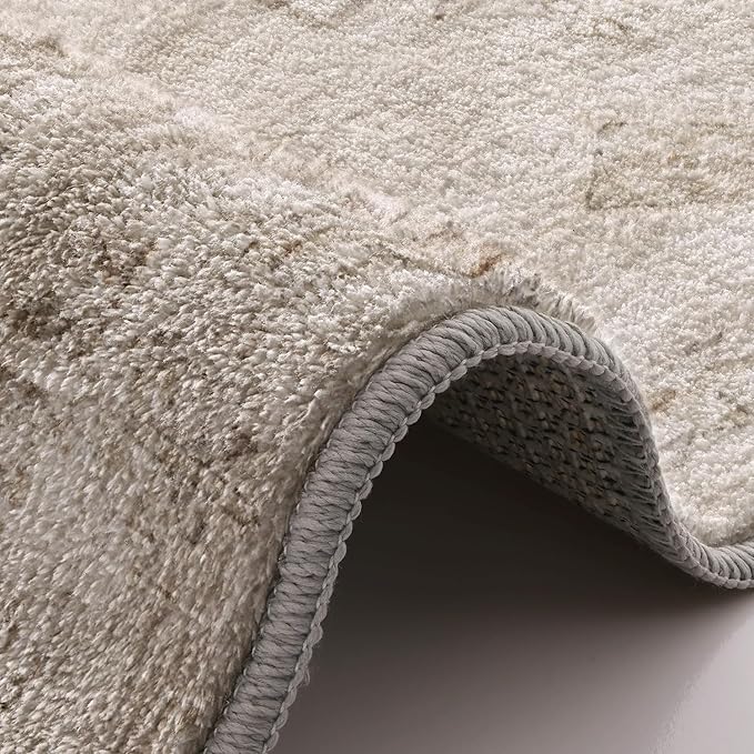 LUMI 8x10 Washable Area Rug for Living Room, Ultra Soft Traditional Vintage Rugs Non Slip with Rubber Backing, Low Profile, High Traffic, Stain Resistant Carpets, Ideal for Bedroom, Dining Room