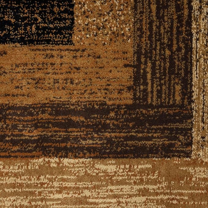 Home Dynamix Royalty Vega Contemporary Geometric Area Rug, Black/Beige, 7'8"x10'4"