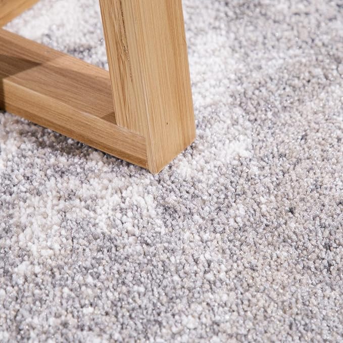 Paco Home Abstract Area Rug Artful Mottled Color Pattern in Beige Grey, Size: 5'3" x 7'7"