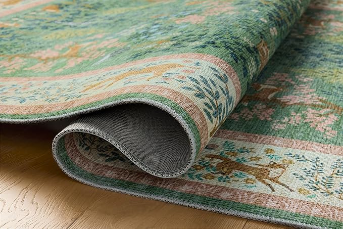 Loloi Rifle Paper Co. Canopy Collection CNP-02 Sage/Blush 2'-0" x 3'-0" Accent Rug