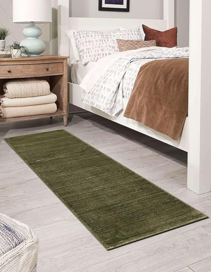 Unique Loom Finsbury Collection Area Rug - Kate (2' x 6' 1" Runner, Green)