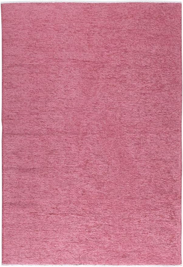 Alfa Rich 3x5 Dark Pink Washable Area Rugs for Living Room Bedroom Kitchen Girls Cotton Decor Runner